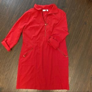 🌿 Zenergy by Chicos Red Dress